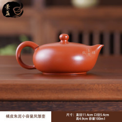 景盏 家用朱泥凤雏壶100ml