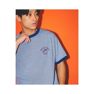 BEAMS 印花领边设计 男士T恤