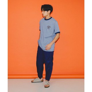BEAMS 印花领边设计 男士T恤