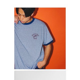 BEAMS 印花领边设计 男士T恤