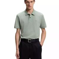 HUGO BOSS 男士棉质珠地布常规版POLO衫