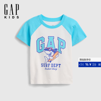 Gap 男幼童小童夏季新款纯棉logo短袖T恤儿童装