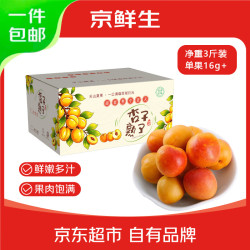 京鲜生 新疆吊干杏3斤 单果12g+  时令水果 源头直发