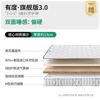 雅兰 5A乳胶黄麻弹簧床垫