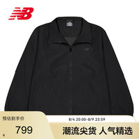 new balance 26年男款早秋运动休闲百搭舒适夹克外套MJ62F5V1 黑色 L
