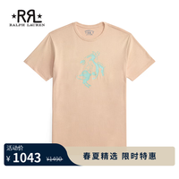 RRL 男装 26年夏季图案T恤RL95982 650-粉红色 L