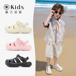 TARANISKIDS 泰兰尼斯kids儿童洞洞鞋舒适百搭男童清爽涉水鞋女童包头防撞凉鞋