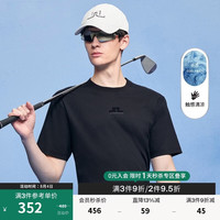 J.Lindeberg 男士立体LOGO凉感休闲短袖T恤 526101008