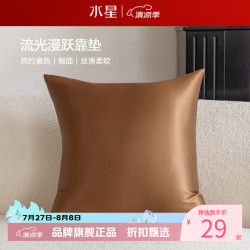 水星家纺 抱枕客厅沙发时尚简约素色靠垫 居家百搭靠垫丝滑柔软午睡小枕芯 流光漫跃靠垫
