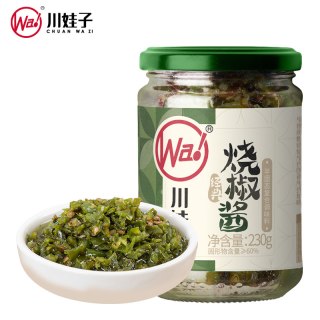 移动端：川娃子 炭烤烧椒 辣椒酱  230.0g 瓶装