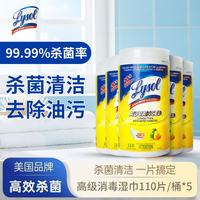 Lysol 乐守乐守高级消毒湿巾 安全无刺激温和杀菌清洁  550片