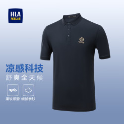 海澜之家 短袖POLO男26马术运动凉感短袖男夏季