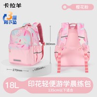 卡拉羊 小学生书包超轻减负游学包大容量男生书包可爱风女生书包旅游双肩包休闲包