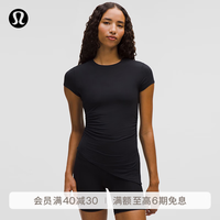 lululemon 丨SilkyAppeal 女士短袖T恤 速干芯吸 LW3IPLS 黑色 M