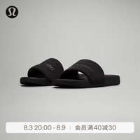 lululemon 丨Restfeel™ Slide 男士拖鞋 *徽标款 LM9BC6S 黑/黑/黑