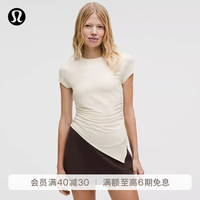 lululemon 丨SilkyAppeal 女士短袖T恤 速干芯吸 LW3IPLS 浅象牙白