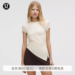 lululemon 丨SilkyAppeal 女士短袖T恤 速干芯吸 LW3IPLS 浅象牙白