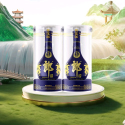 郎酒 青花郎 2021年份 经典咏流传 53度 酱香型白酒 500ml*2瓶