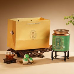 皇叙 华祥苑10年陈糯香普洱熟茶叶小金砖礼盒装皇叙父亲节送礼长辈礼品
