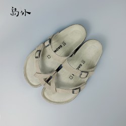 岛外 夏季透气博肯软木拖鞋2305