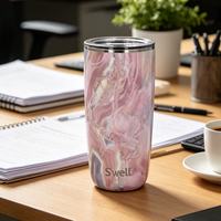 S'well 保温杯玫瑰玛瑙色晶洞530ml带盖简约居家出行办公送礼水杯
