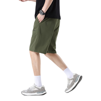 德尔惠 D06 冰丝速干 绿色+黑色 3XL 男士短裤