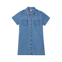 Levi's 李维斯 美式复古牛仔短袖连衣裙