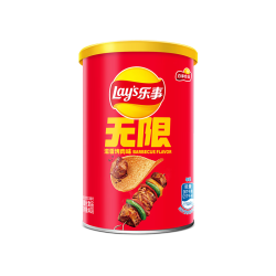 乐事 无限嗞嗞烤肉味---罐装40克