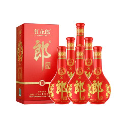 郎酒 红花郎10 53度 酱香型白酒 500ml*6瓶