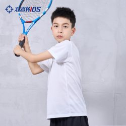 准者 儿童T恤2026夏季新款透气速干衣男女童短袖短裤休闲运动套装