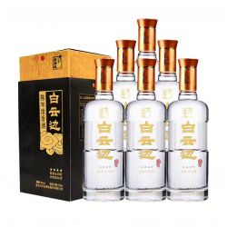 白云边 金四星陈酿 浓香型45度 500ml*6瓶整箱装