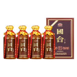 国台 匠心臻钻 53度 酱香型白酒 500ml*4瓶 整箱装