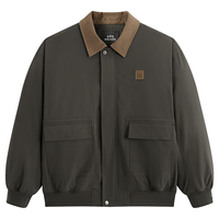 太平鸟 巴恩风翻领羽绒服 啡英棕 S