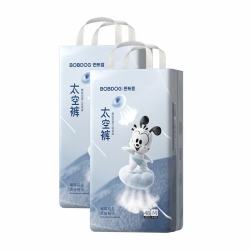 巴布豆 太空裤纸尿裤M码46片*2包