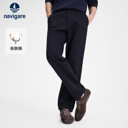 navigare 小帆船2026秋冬新款男士亲肤棉牛仔裤宽松休闲直筒长裤1332076049