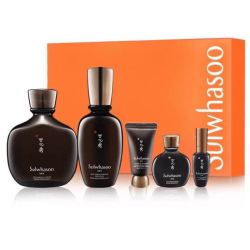 雪花秀 男士护肤5件套（精华露140ml+乳液90ml+防晒霜15ml+精华小样15ml+乳小样8ml）