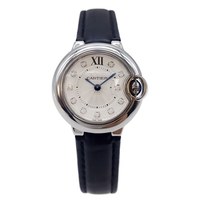 Cartier 蓝气球系列 女士手表 W4BB0008 白盘皮带