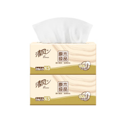 清风原品纯品抽纸 加厚4层 320张*2包