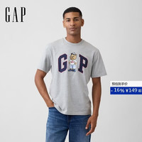 Gap 男女装2026夏季新款小熊logo纯棉圆领短袖T恤美版000901032