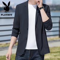 PLAYBOY 男士春夏季高弹力抗皱休闲西服