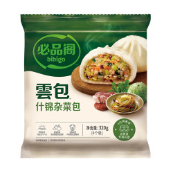 必品阁 王饺子煎饺馅饼水饺云包营养早点速冻Q10 云包320g-什锦杂菜