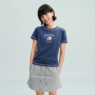 Champion 女士圆领印花短袖T恤 白色 S