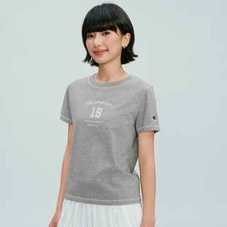 Champion 女士圆领印花短袖T恤 白色 S