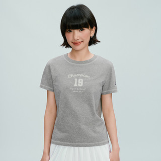 Champion 女士圆领印花短袖T恤 白色 S