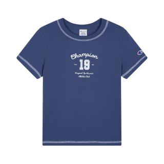 Champion 女士圆领印花短袖T恤 白色 S