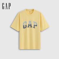 Gap 男女装2026夏季新款纯棉logo印花宽松短袖T恤休闲上衣891398