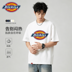 Dickies 美式复古重磅纯棉短袖t恤男2026年夏季新款宽松显瘦百搭半袖上衣