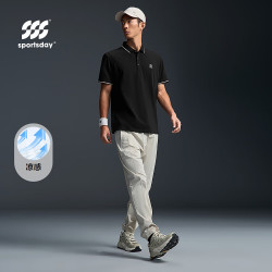 海澜之家 短袖Polo男26夏季新凉感运动SPORTSDAY短袖男HNTPW2F069A七夕礼物 黑色