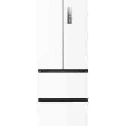 美的 MR-418WUFPE 超薄零嵌 白色/灰色 400L 法式四门冰箱