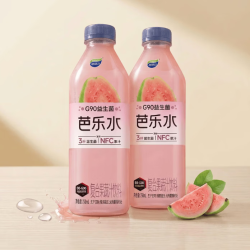 味动力 益生菌G90芭乐水750ml*2瓶果蔬汁饮料大瓶家庭装